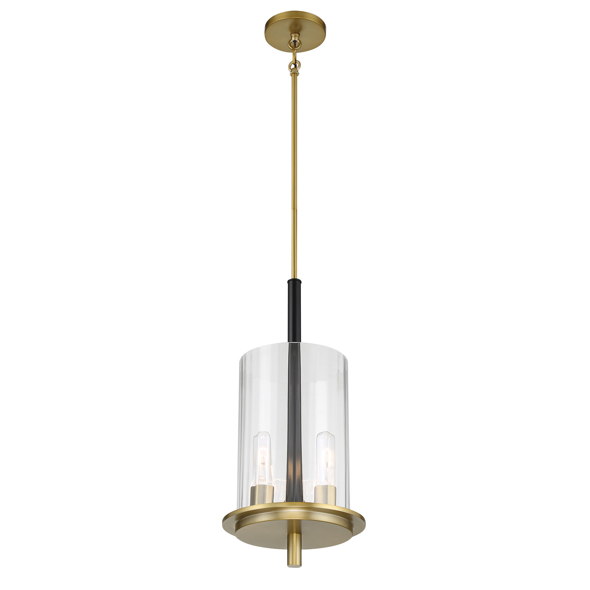 Baldwin Park 3 Light 10 inch Coal/Soft Brass Pendant Ceiling Light