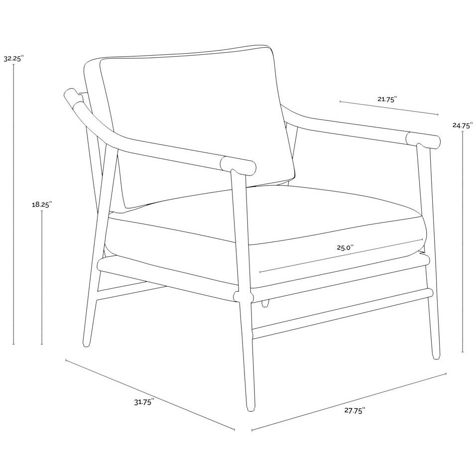 Meadow Heather Ivory Tweed Armchair