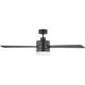 Era 52 LED 52 inch Midnight Black with Midnight Black/American Walnut reversible blades Indoor/Outdoor Ceiling Fan
