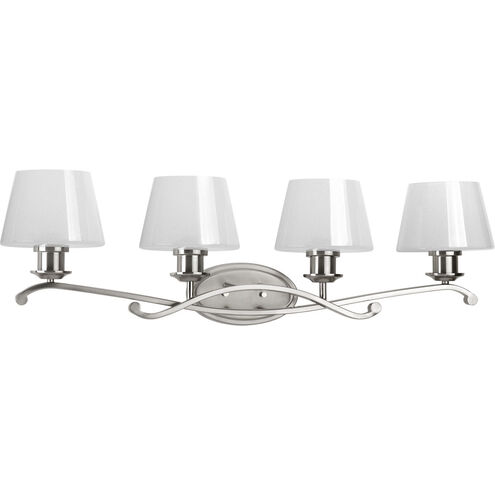 Dazzle 4 Light 34 inch Brushed Nickel Bath Light Wall Light