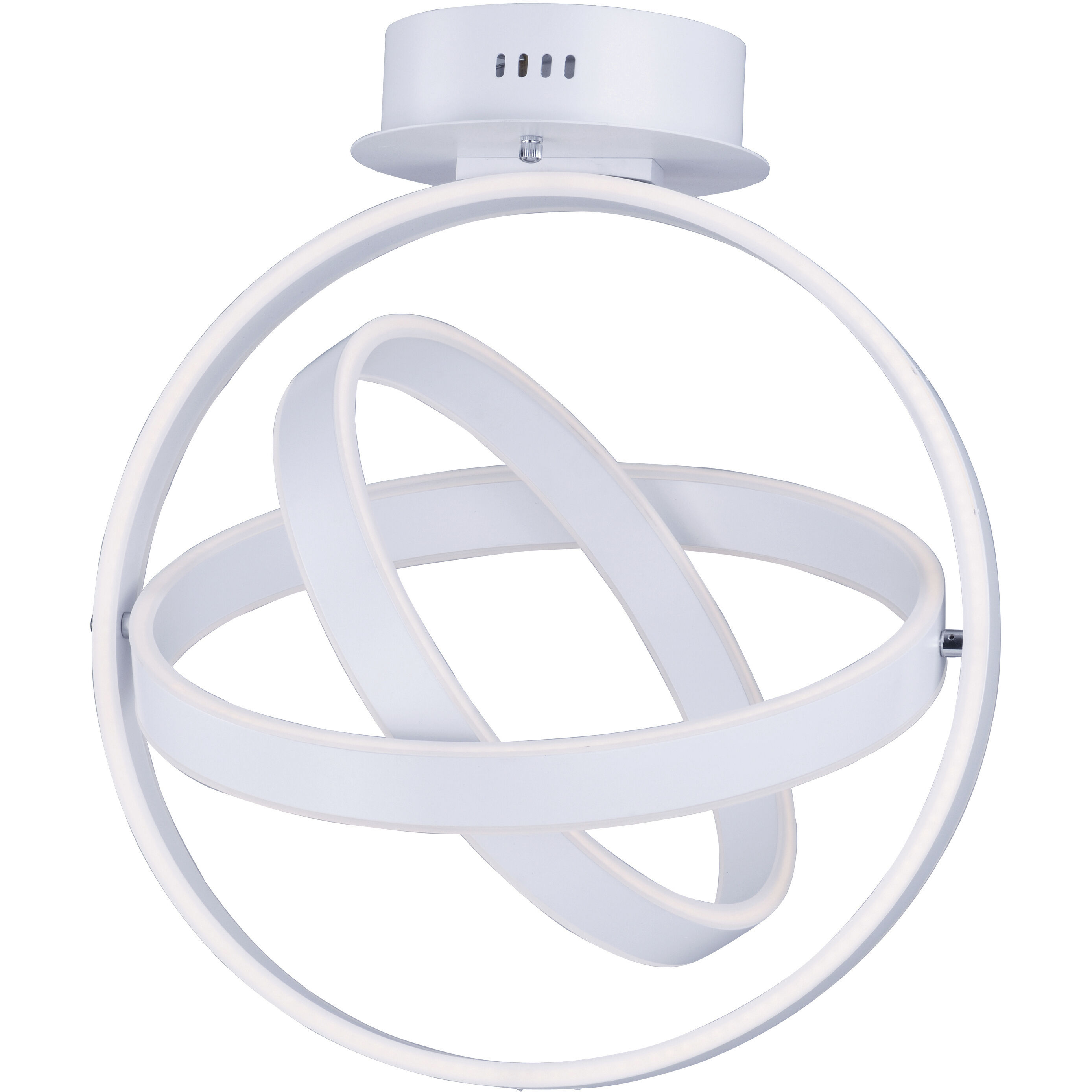 Gyro LED LED 18 inch Matte White Flush Mount Ceiling Light