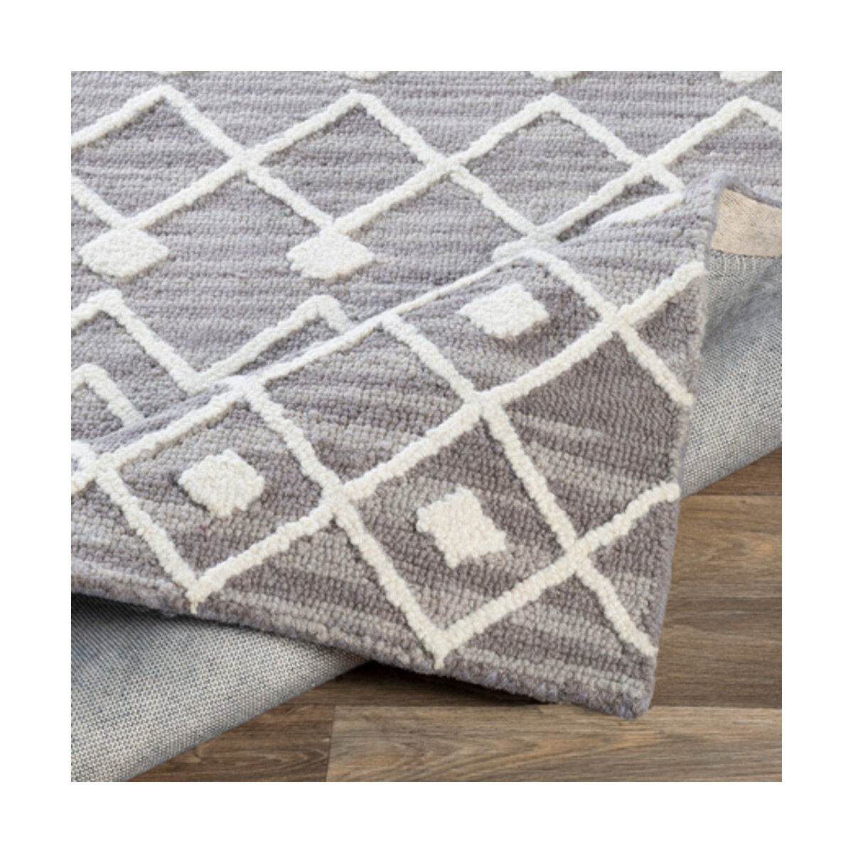 Izmir 108 X 72 inch Charcoal/Light Gray/Ivory Rugs