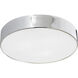 Snare 3 Light 16.5 inch Chrome Flush Mount Ceiling Light