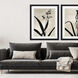 Dianella / Muscari Black and Beige Framed Art