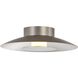 Luma LED 11.75 inch Sand Nickel Flush Mount Ceiling Light