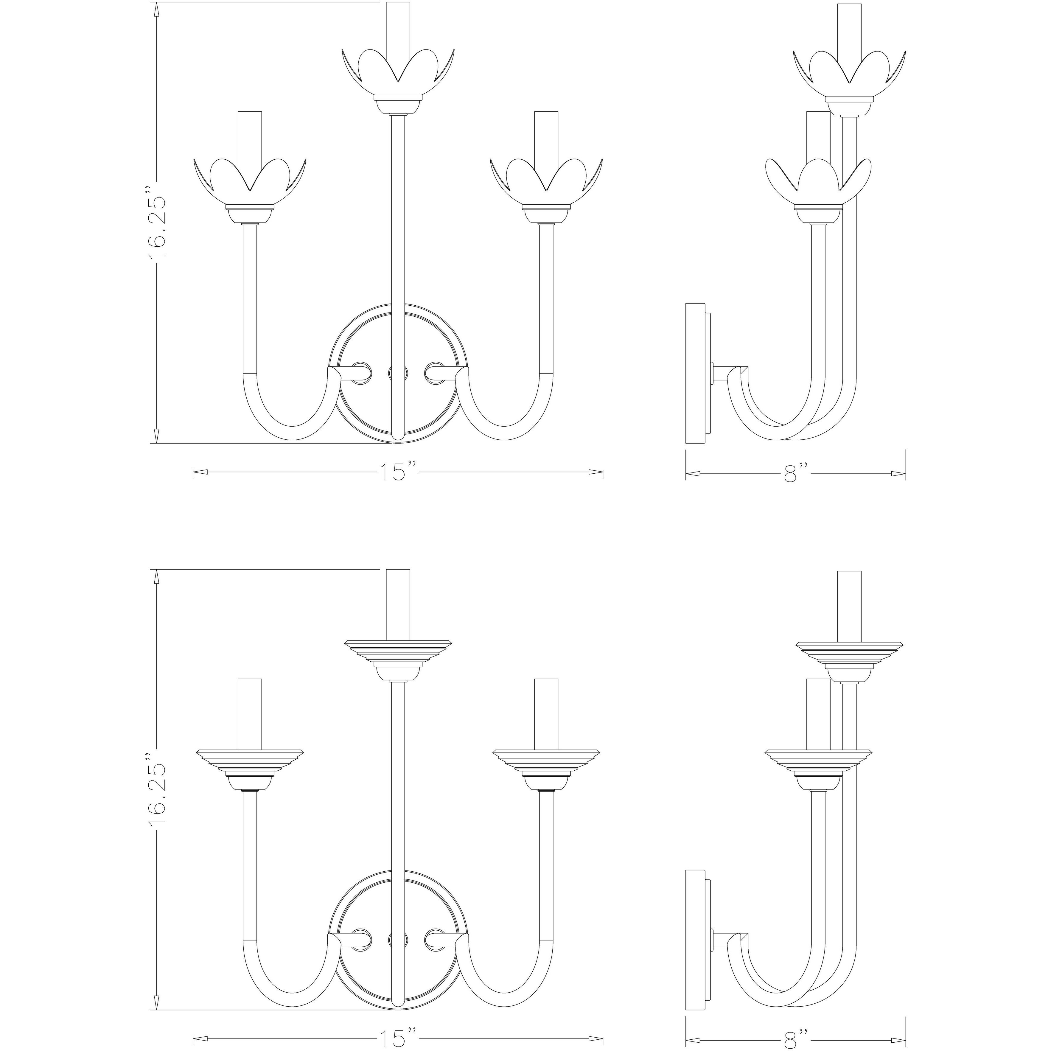 Allistair Wall Sconce Wall Light in Polished Nickel