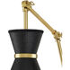 Avignon 1 Light 6 inch Black Wall Sconce Wall Light, Suzanne Duin Collection