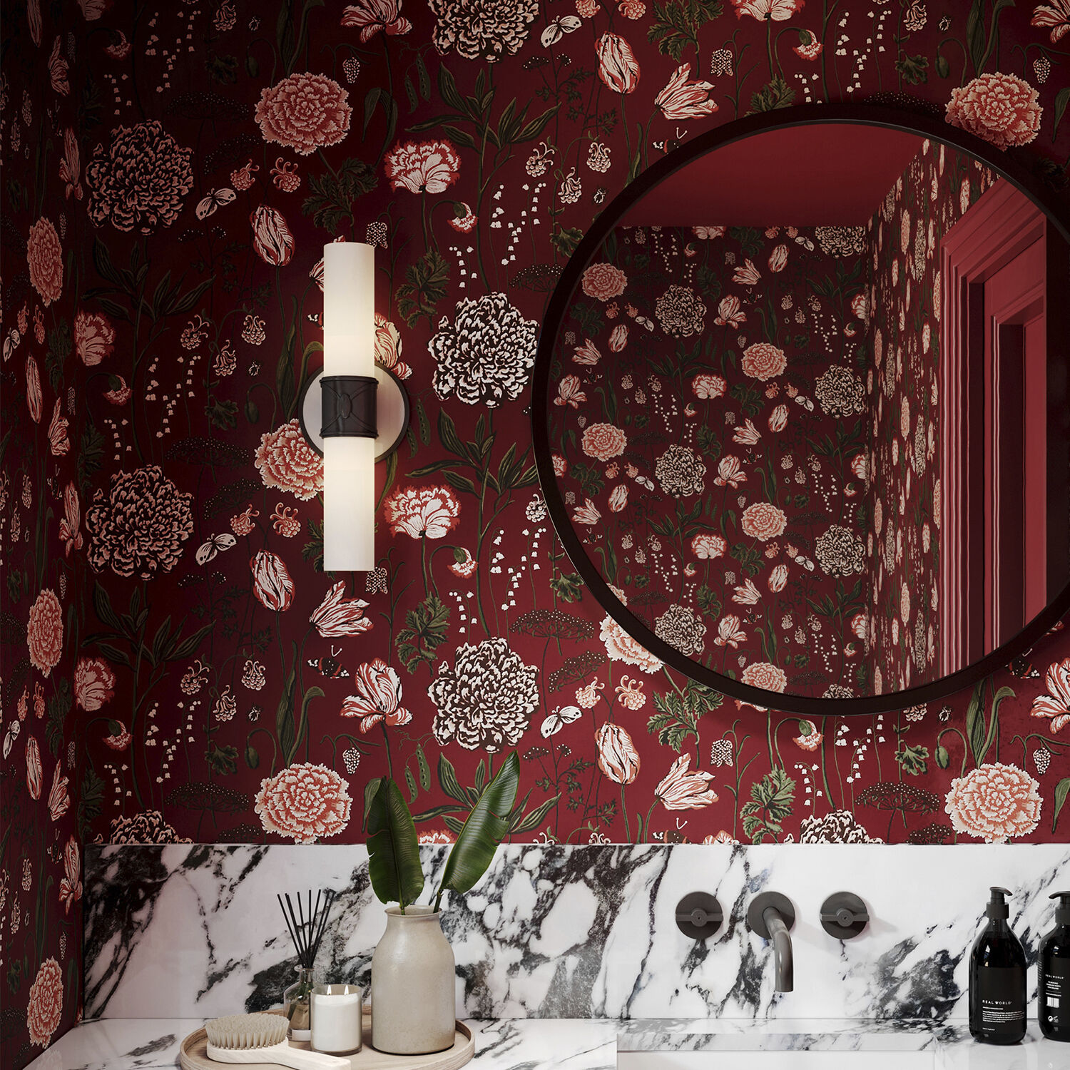 Chase Wallchiere Wall Light in Deep Patina Bronze