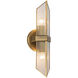 Cairo 2 Light 3.38 inch Vintage Brass Bath Vanity Light Wall Light