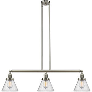 Franklin Restoration Large Cone 3 Light 40.25 inch Island Light