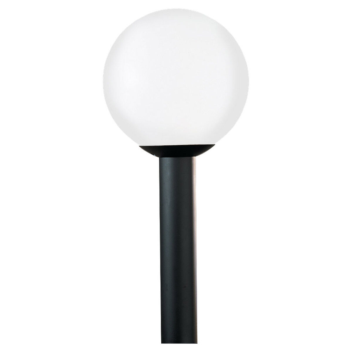 White globe outdoor post light discount