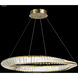 Contemporary LED Gold Crystal Chandelier Ceiling Light