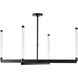 Kelly Wearstler Phobos LED Dark Bronze Chandelier Ceiling Light, Integrated LED