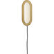 Emme LED 6 inch Heritage Brass Bath Wall Light