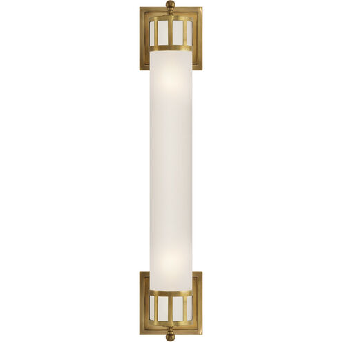 Openwork 2 Light 4.75 inch Hand-Rubbed Antique Brass Bath Sconce Wall Light