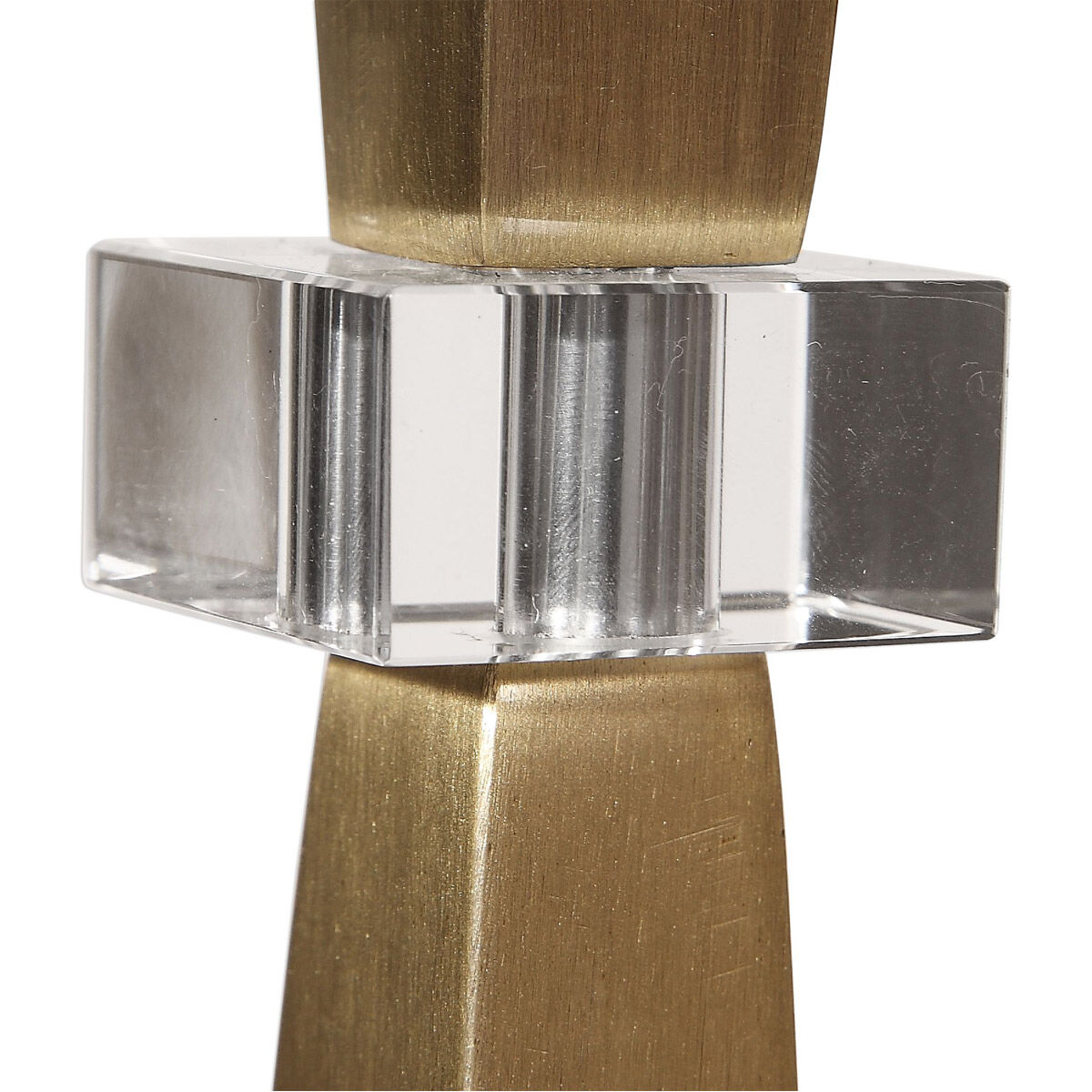 Niccolai 37 inch 150 watt Antique Brushed Nickel and Crystal Table Lamp Portable Light