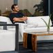 Remsen Java Black and Oyster White Outdoor Sofa