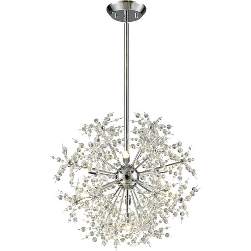 Snowburst 7 Light 20 inch Polished Chrome Chandelier Ceiling Light