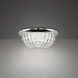 Genoa LED 12 inch Polished Chrome Flush Mount Ceiling Light, Schonbek Signature