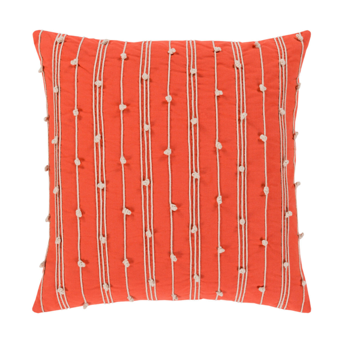 Accretion 20 X 20 inch Bright Orange and Cream Pillow Kit