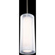 Metropolis 1 Light 5 inch Brushed Nickel Mini Pendant Ceiling Light in 13in.