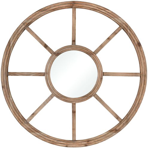 Porthole 36 X 36 inch Natural with Mirror Wall Mirror
