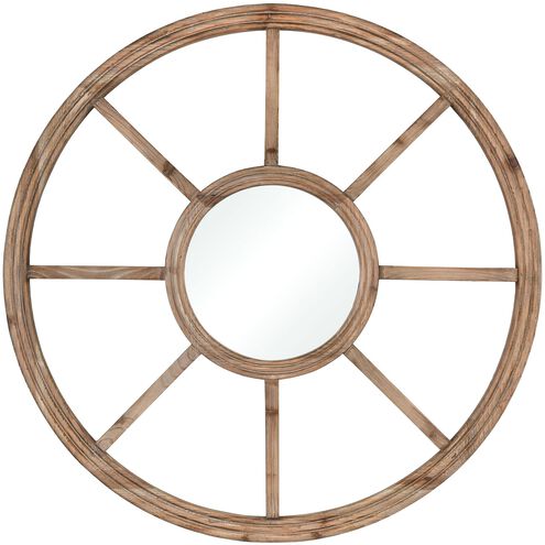 Porthole 36 X 36 inch Natural Wall Mirror