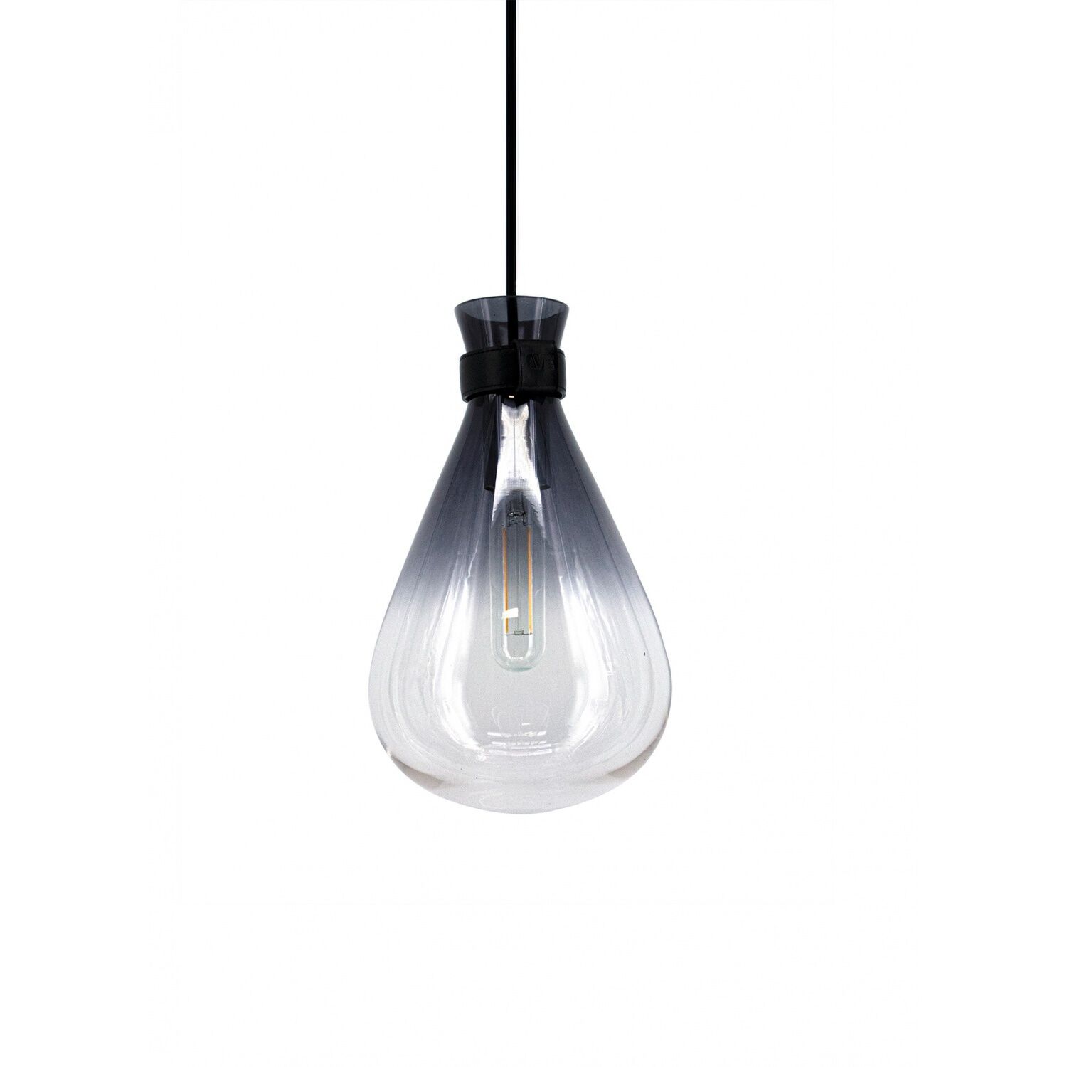 Del Mar 1 Light 6 inch Smoke and Clear Pendant Ceiling Light