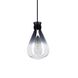 Del Mar 1 Light 6 inch Smoke and Clear Pendant Ceiling Light