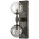 Oberon 2 Light 7 inch Black Oxide Sconce Wall Light