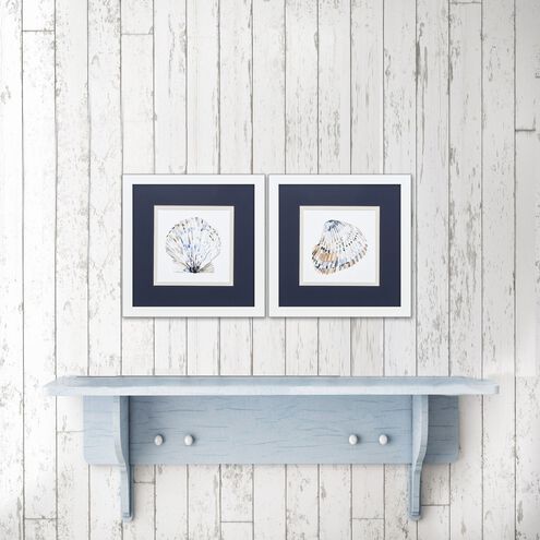 Waterside Blue and Orange Framed Art