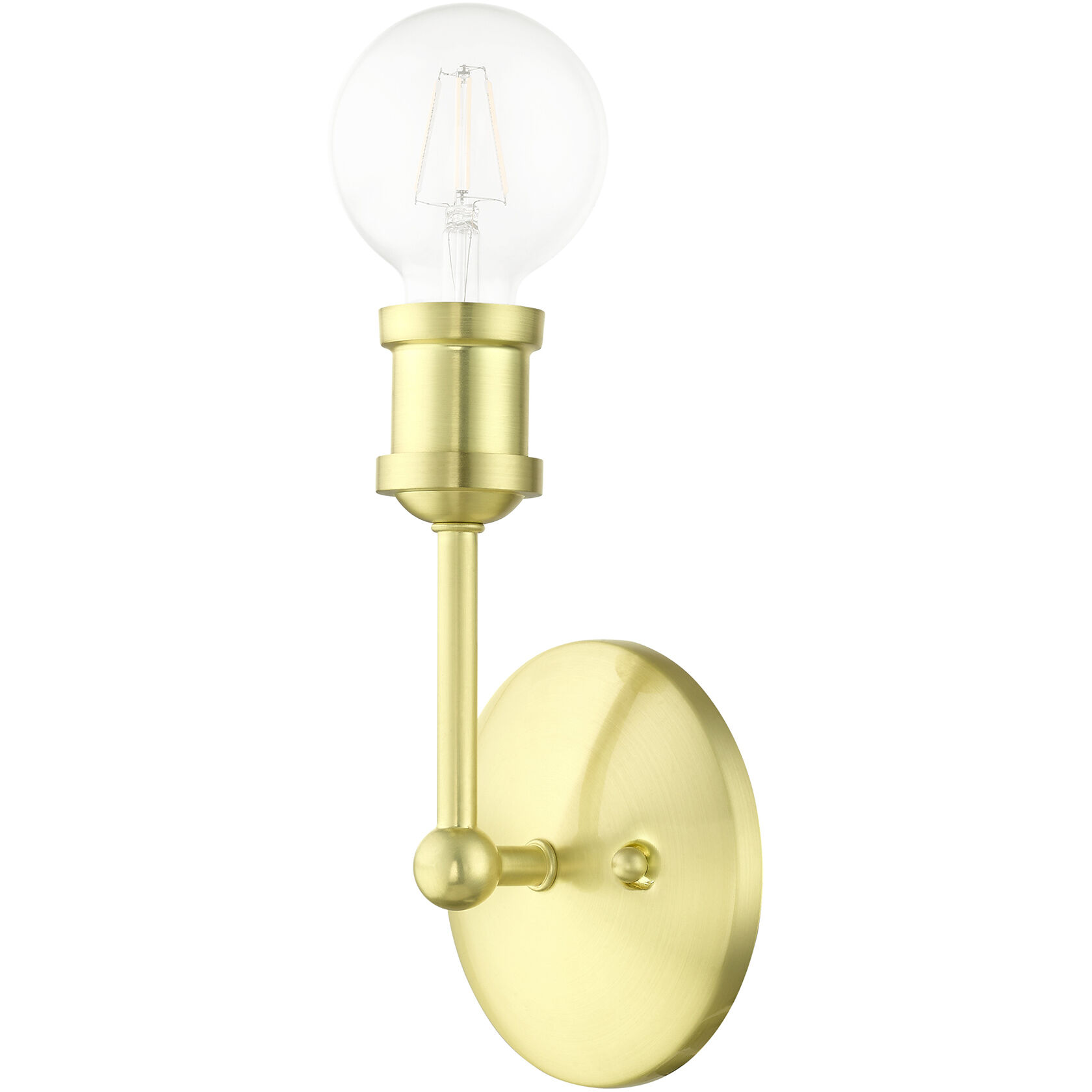 Lansdale 1 Light 5 inch Satin Brass Vanity Sconce Wall Light