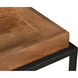 Norman 48 X 12 inch White with Natural and Black Console Table