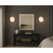 Vesper 1 Light 7 inch Satin Brass and Black Wall Sconce Wall Light