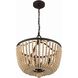 Rylee 4 Light 16.5 inch Forged Bronze Chandelier Ceiling Light