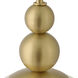 Opalite 1 Light 9.5 inch Lacquered Brass Convertible Pendant Ceiling Light