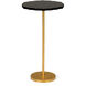 Chelsea House 25 X 14 inch Gold Leaf/Black Side Table