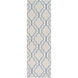 Seabrook 36 X 24 inch Dark Blue, Ivory Rug