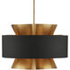 Oxenwood 6 Light 24 inch Brass Chandelier Ceiling Light