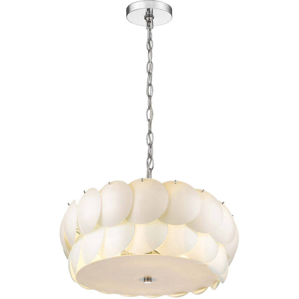 Selene 6 Light 23 inch Polished Chrome Pendant Ceiling Light