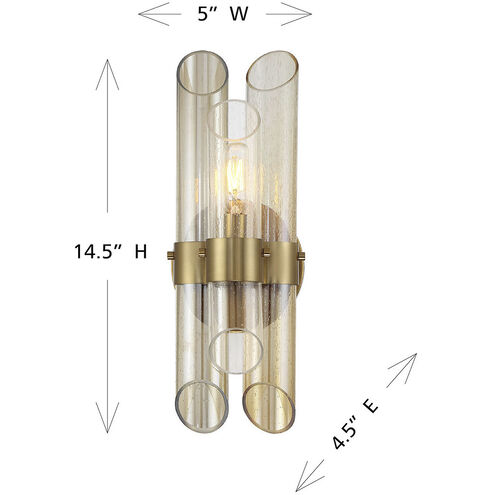 Biltmore 1 Light 5 inch Warm Brass Sconce Wall Light