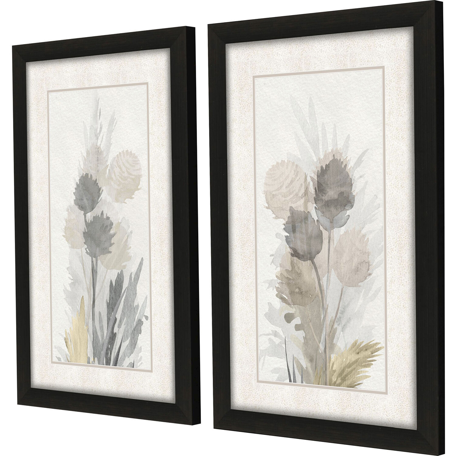 Cattail Road Gray and Neutral and Multi and Pink Framed Art, Propac