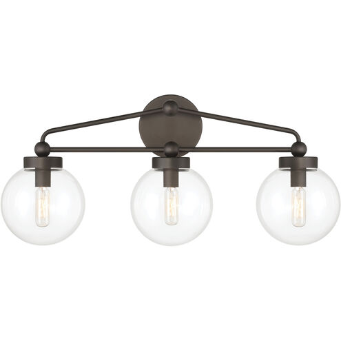 Stella 3 Light 24 inch Dark Bronze Vanity Light Wall Light