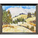 Where Autumn Breathes Brown and Beige and Blue and Green Framed Art