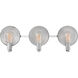 Boyer 3 Light 26.75 inch Polished Nickel Bath Light Wall Light