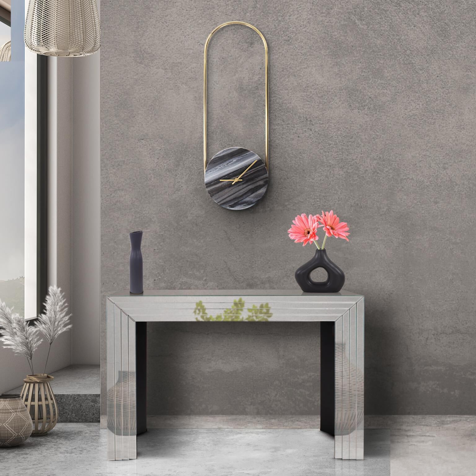Aryes 44 inch Silver Console Table
