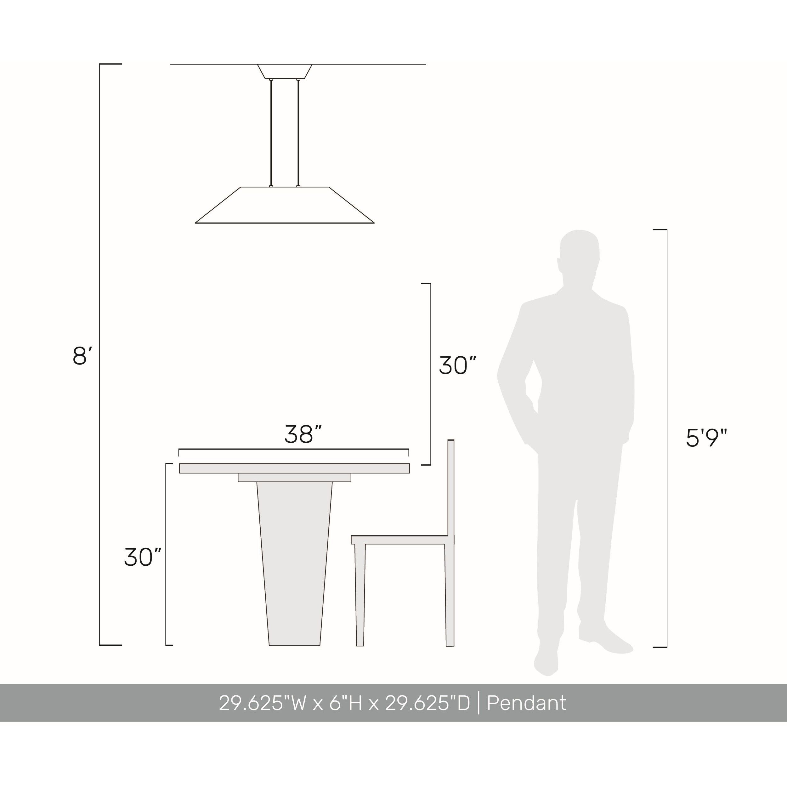 Faroe Pendant Ceiling Light in Flecked Black/Grey
