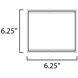Blok LED 6.25 inch White Outdoor Wall Mount
