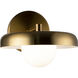 Creston Wall Sconce Wall Light in Aged Gold Brass