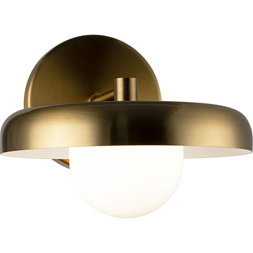 Creston Wall Sconce Wall Light in Aged Gold Brass